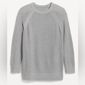 WRAP London Grey Crew Neck Organic Cotton Sweater US 12